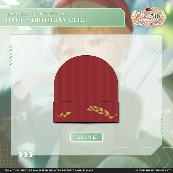 Clio Aite『クリオ・アイテ』Birthday 2026 Celebration - Beanie