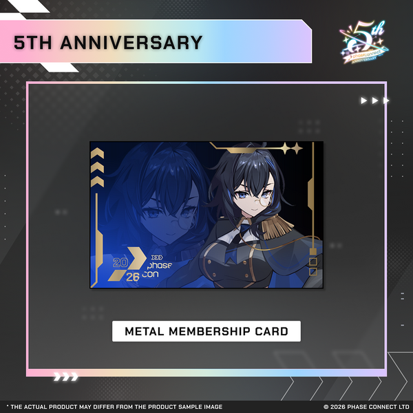 Phase Connect Fifth Anniversary - KALEiDO Metal Membership Card