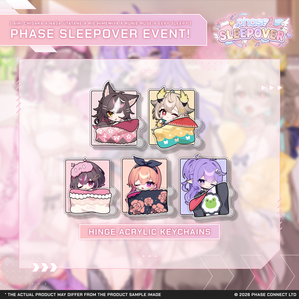 Phase Sleepover - Hinge Acrylic Keychains – Phase Connect Store