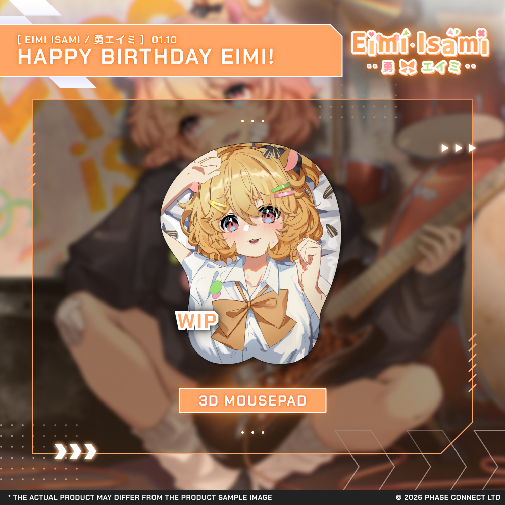Eimi Isami『勇エイミ』Birthday 2026 Celebration - 3D Mousepad