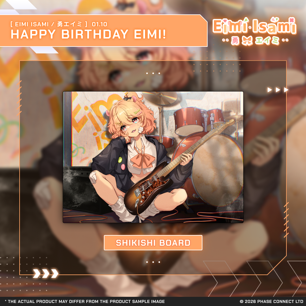 Eimi Isami『勇エイミ』Birthday 2026 Celebration - Shikishi Board