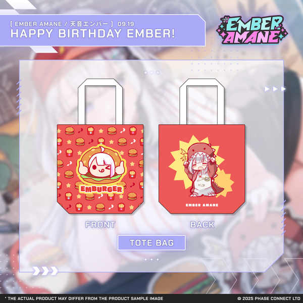 Ember Amane『天音エンバー』Birthday 2025 Celebration - Take-Out Tote Bag