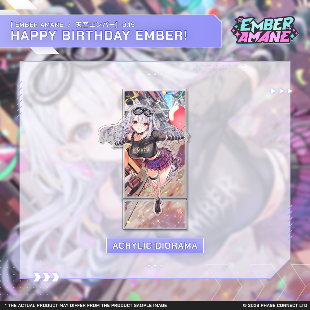 Ember Amane『天音エンバー』Birthday 2026 Celebration - Playmat