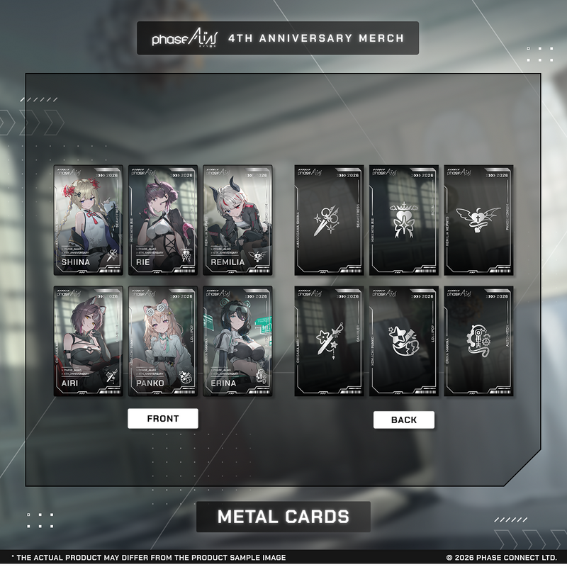 Phase ALiAS Fourth Anniversary - Metal Cards – Phase Connect Store