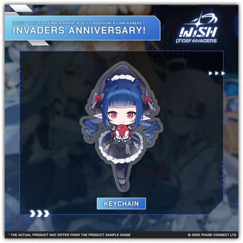 Invaders WISH Second Anniversary 2025 - Dizzy Dokuro 『髑髏ディズィー』Keychain