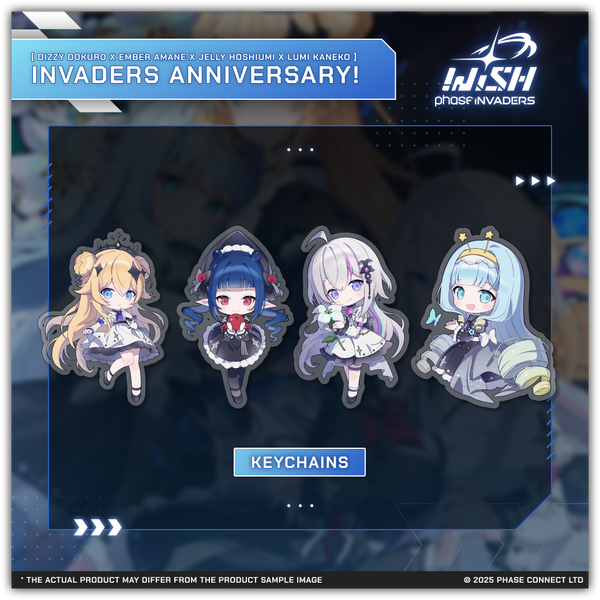 Invaders WISH Second Anniversary 2025 - Keychain Bundle