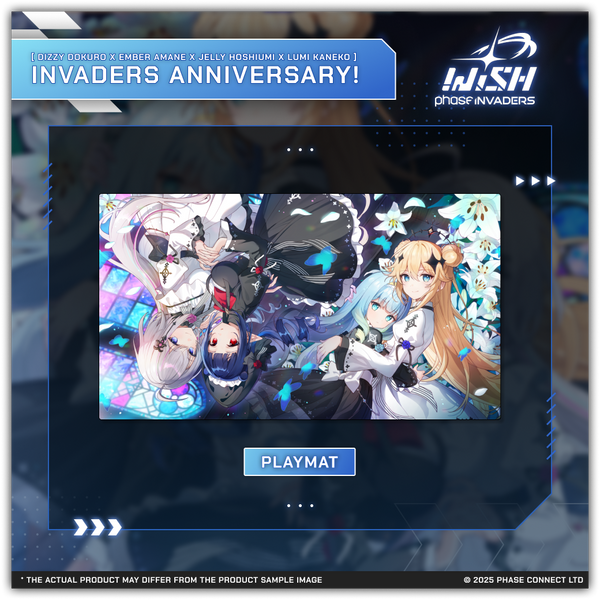 Invaders WISH Second Anniversary 2025 - Stitched Edge Playmat