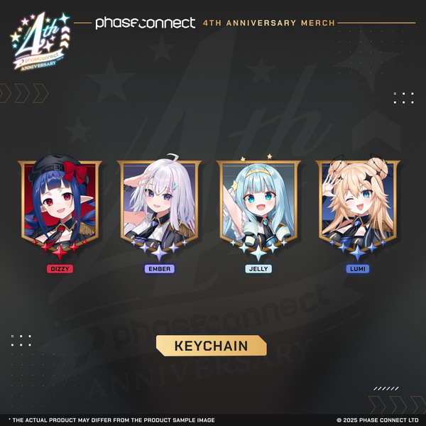 Phase Connect 4th Anniversary – Invaders WISH Glitter Keychain