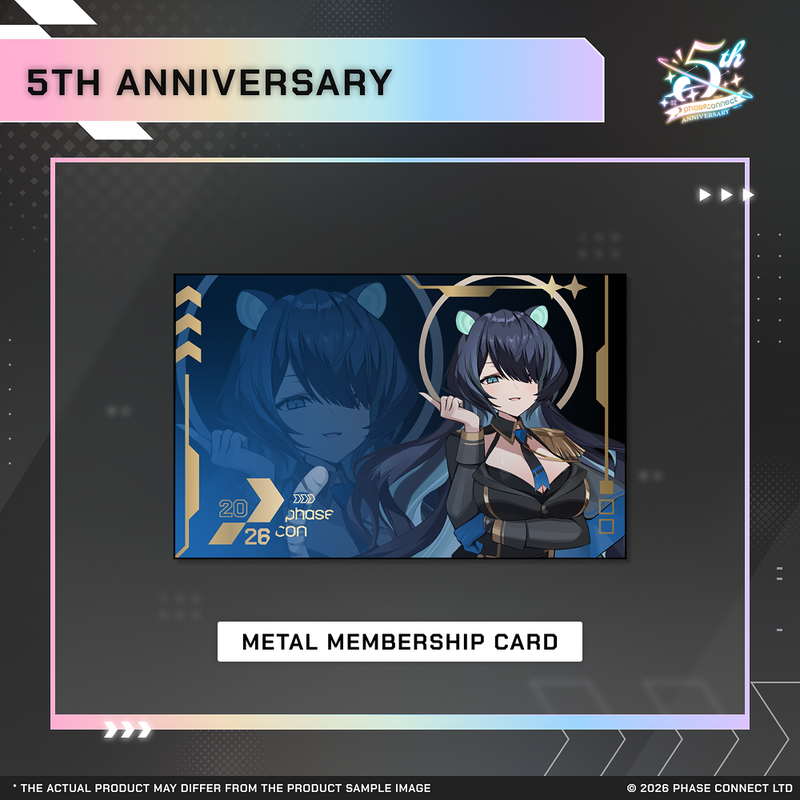 Phase Connect Fifth Anniversary - ALiAS Metal Membership Card