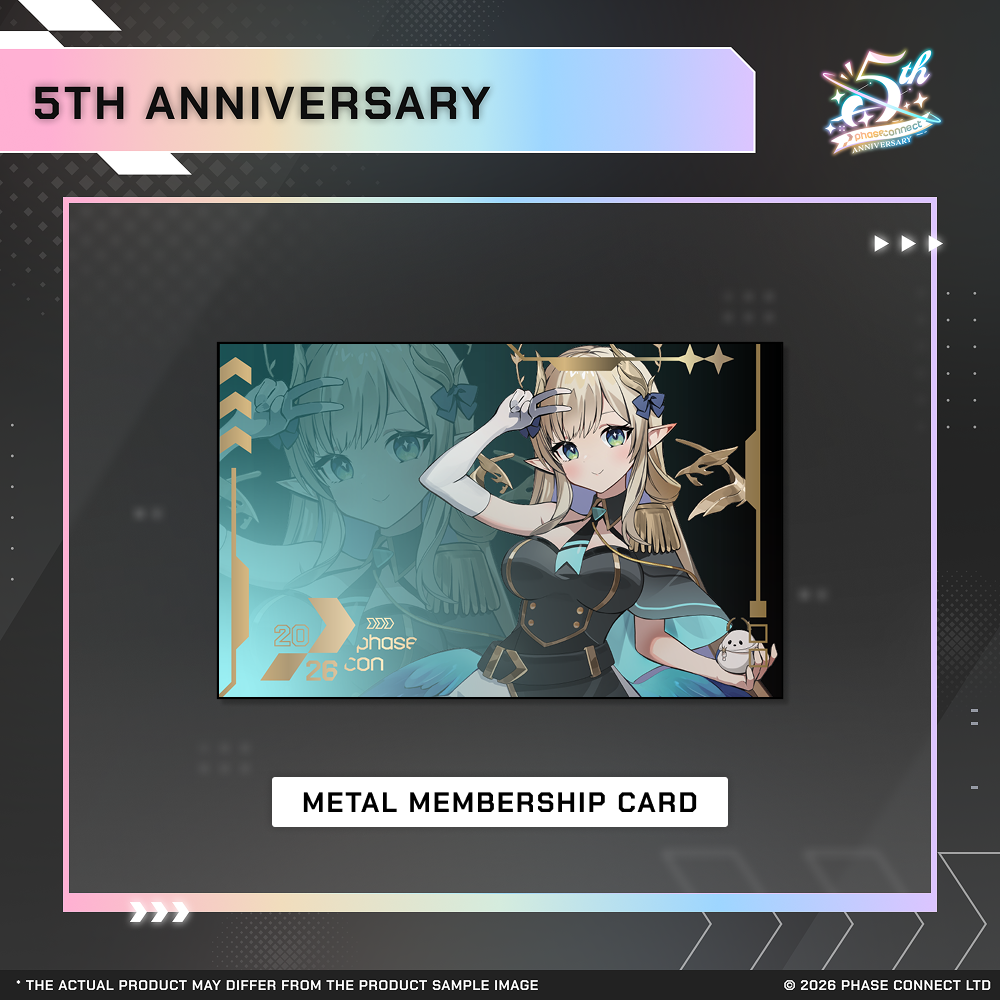 Phase Connect Fifth Anniversary - Euphoria Metal Membership Card