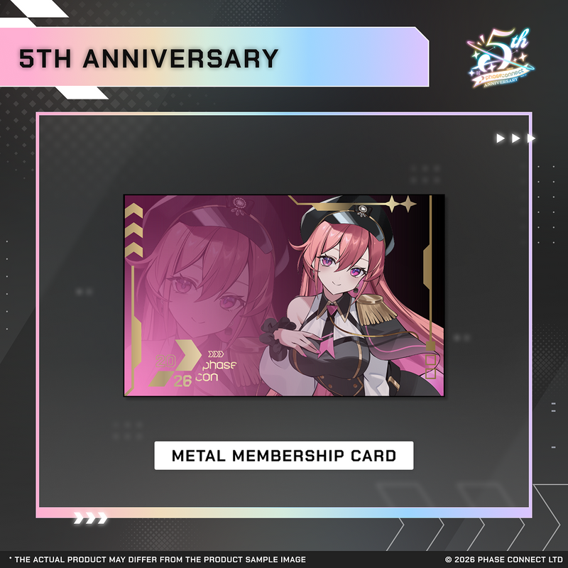 Phase Connect Fifth Anniversary - Euphoria Metal Membership Card