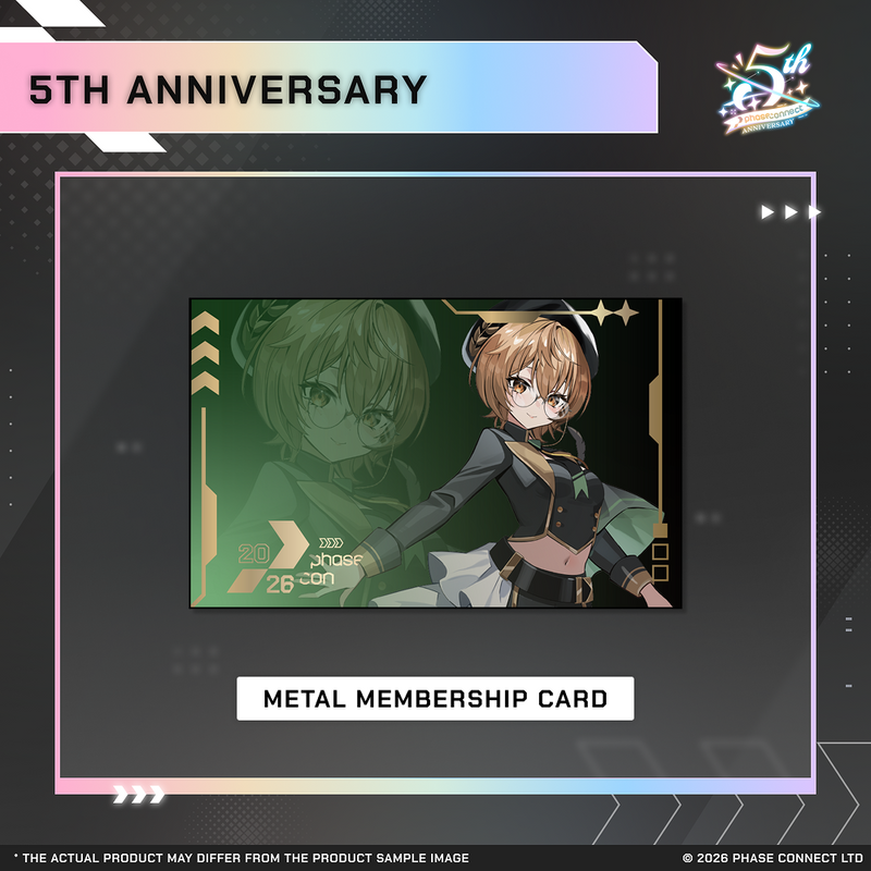 Phase Connect Fifth Anniversary - QUEST Metal Membership Card