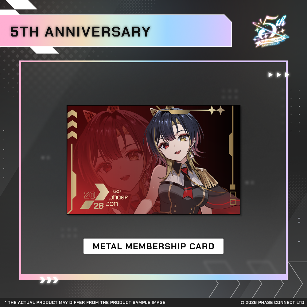 Phase Connect Fifth Anniversary - KALEiDO Metal Membership Card
