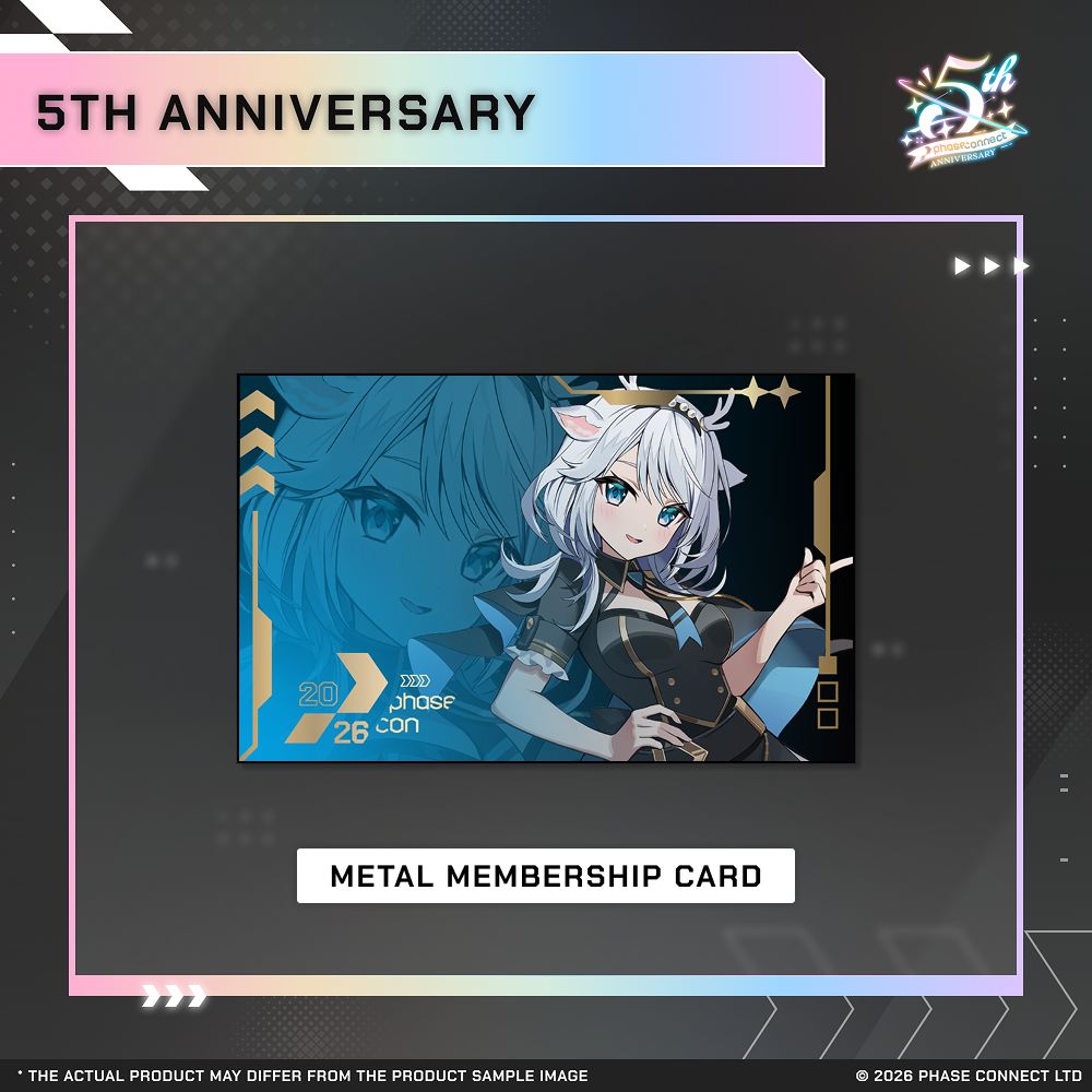 Phase Connect Fifth Anniversary - OriginS Metal Membership Card