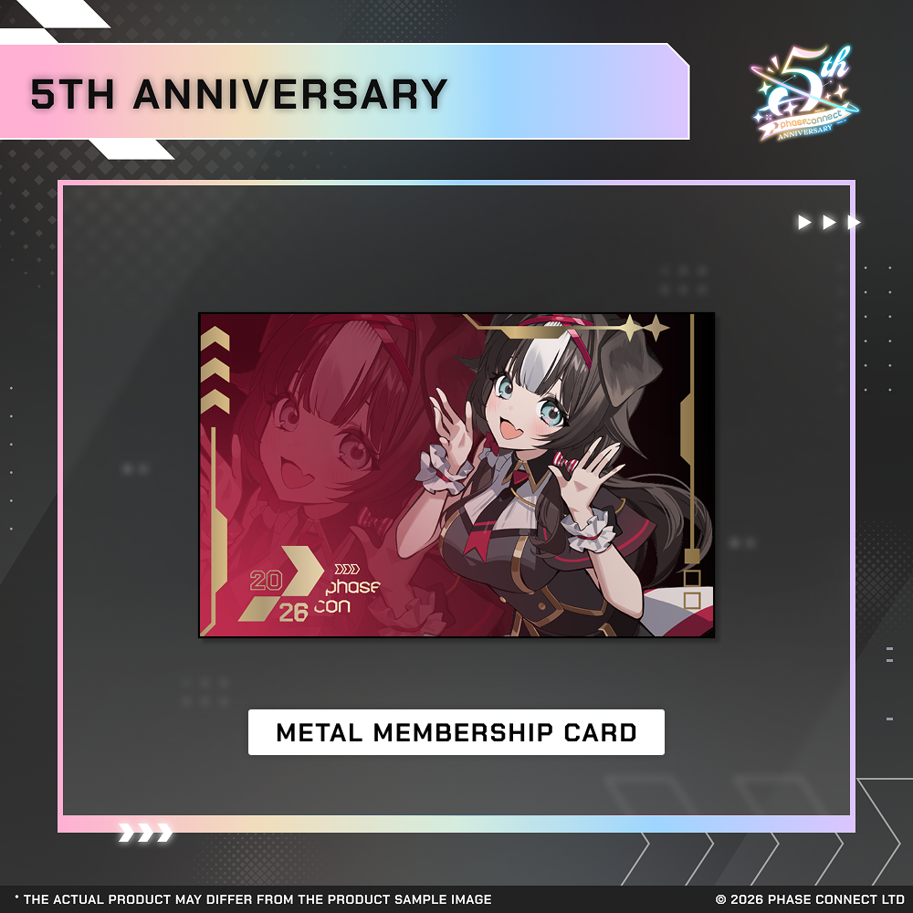 Phase Connect Fifth Anniversary - SAGA Metal Membership Card