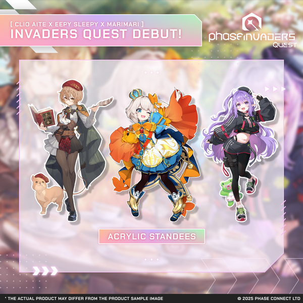 Phase Invaders Quest - Key Visual Model Standee Bundle