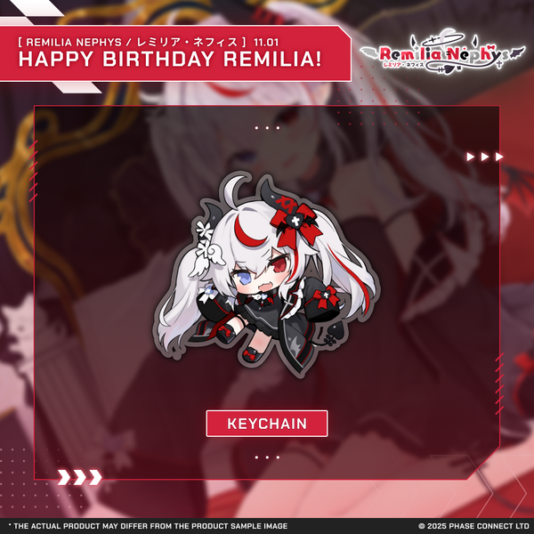 Remilia Nephys『レミリア・ネフィス』Birthday 2025 Celebration - Acrylic Keychain