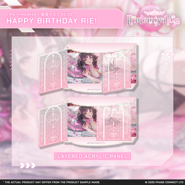 Rie Himemiya『姫宮りえ』Birthday 2025 Celebration Layered Acrylic Plate