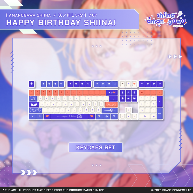 Amanogawa Shiina『天ノ川しいな』Birthday 2026 Celebration - Keycap