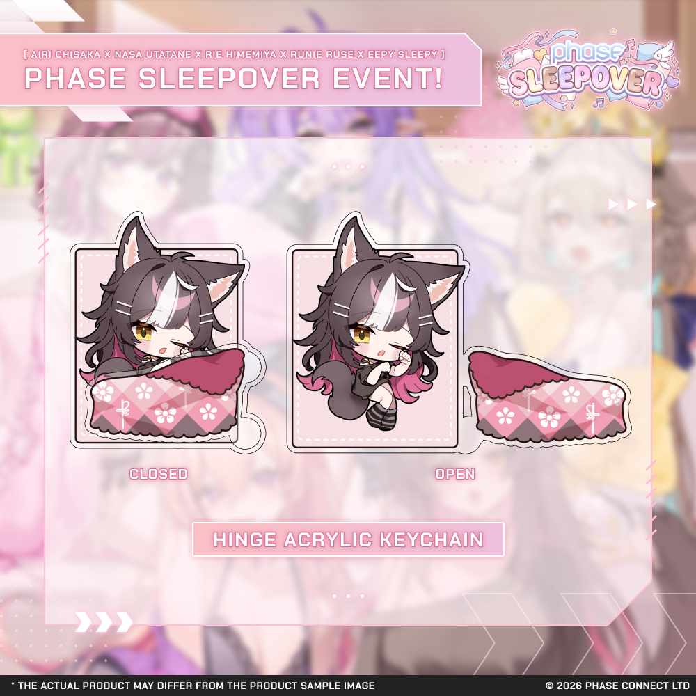 Phase Sleepover - Hinge Acrylic Keychains – Phase Connect Store