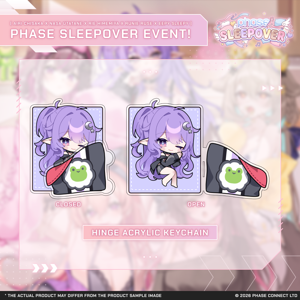 Phase Sleepover - Hinge Acrylic Keychains – Phase Connect Store