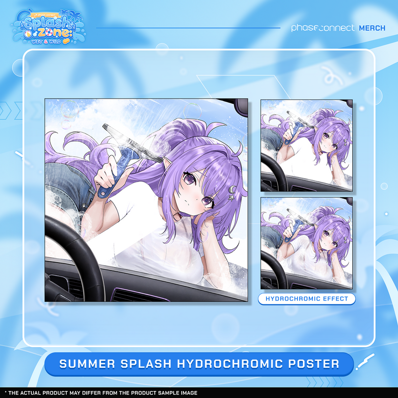 アニメ Wish a fragment of Summer Ink Touch Splash Zone: Wet & Wild - QUEST Summer Splash Hydrochromic Poster