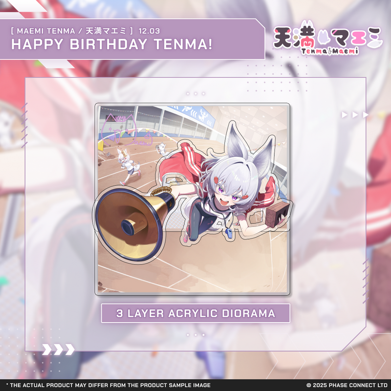 Tenma Maemi『マエミ 天満』Birthday 2025 Celebration - Three Layer Acrylic Diorama