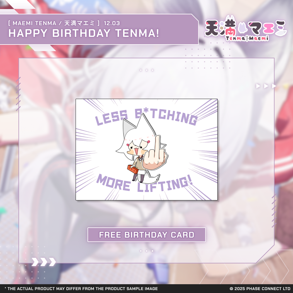 ༄マ〜テン༅様① Tenma Maemi『マエミ 天満』Birthday 2025 Celebration - Theo Thermos