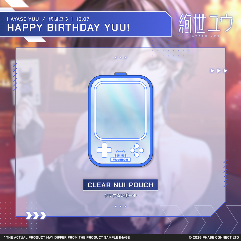 Eve　リリン　ぬいポーチ　Under Cover Yuu Ayase『絢世ユウ』Birthday 2026 Celebration - Clear Nui Pouch