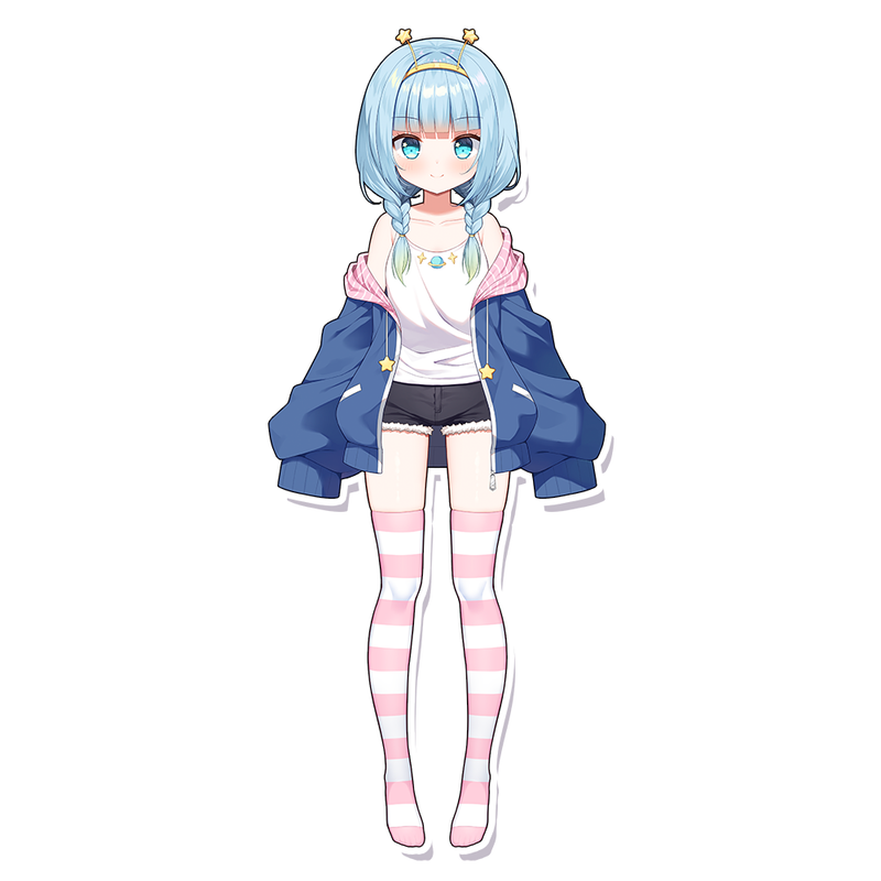 Jelly Hoshiumi Official "Comfy Jelly" Alternative Outfit Standee